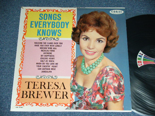 画像1: TERESA BREWER - SONGS EVERYBODY KNOWS  ( Ex++/Ex+) / 1961 US AMERICA ORIGINAL MONO Used LP  
