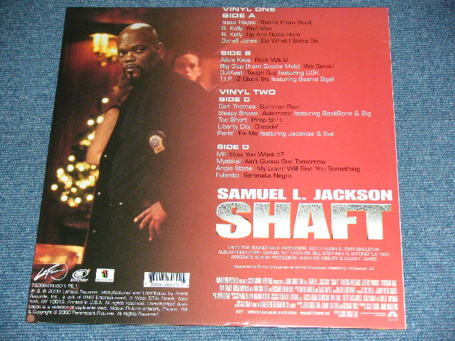 画像: ost v.a. ( ISSAC HAYES,R.KELLY,DONELL JONES + more ...) - SHAFT / 2000 UUS AMERICA  ORIGINAL Brand New  2-LP