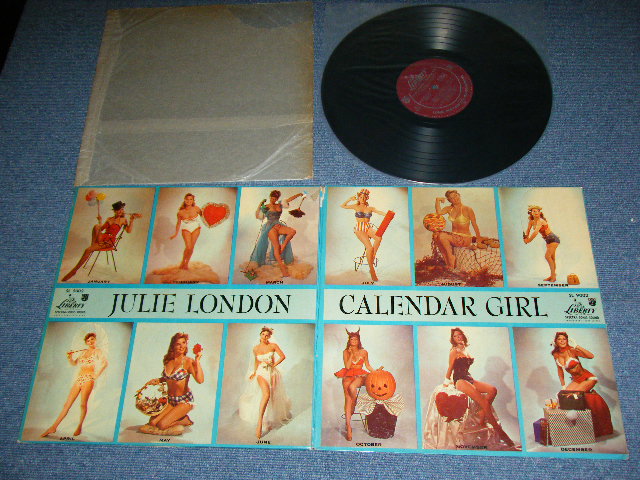 画像1: JULIE LONDON - CALENDAR GIRL ( Ex++/Ex+++ ) / 1956 US ORIGINAL MONO MARLOON  LABEL Used LP