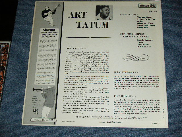 画像: ART TATUM TRIO - ART TATUM TRIO   ( With TINY GRIMES & SLAM STEWART ) / 1950's  US AMERICA ORIGINAL "RED WAX Vinyl"  Used  LP  