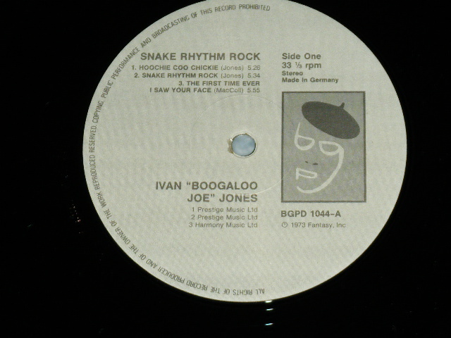 画像: IVAN "Boogaloo Joe" JONES - SNAKE RHYTHM ROCK   /  UK ENGLAND Reissue USED LP 