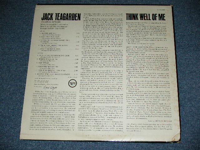 画像: JACK TEAGARDEN - THINK WELL OF ME / 1962 US ORIGINAL MONO Used LP  