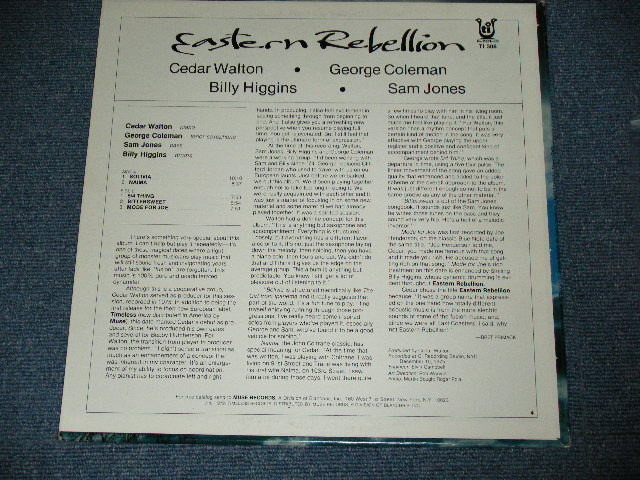 画像: CEDAR WALTON (+BILLY HIGGINS+GEORGE COLEMAN+SAM JONES) - EASTERN REBELLION / 1979 US AMERICA ORIGINAL Used LP  