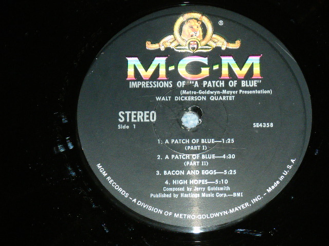 画像: WALT DICKERSON QUARTET - IMPRESSIONS OF A PATCH OF  BLUE / 1965 US AMERICA PROMO STEREO  Used LP  