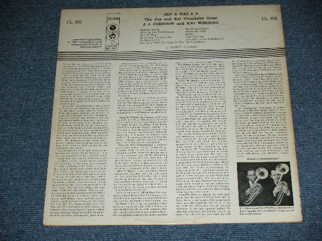 画像: J.J. JAY JAY JOHNSON and KAI WINDING THE JAY and KAI TROMBONE6OCTET - JAY & KAI + 6  / 1959 US America ORIGINAL "6 EYES " Label MONO Used  LP