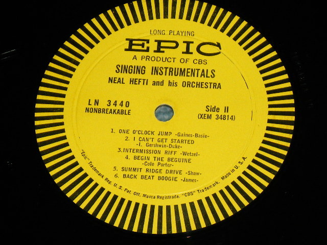 画像: NEAL HEFTI with RAY CHARLES CHOIR - SINGING INSTRUMENTALS ( Ex+++/Ex+++)  / 1958 US AMERICA ORIGINAL MONO Used  LP 