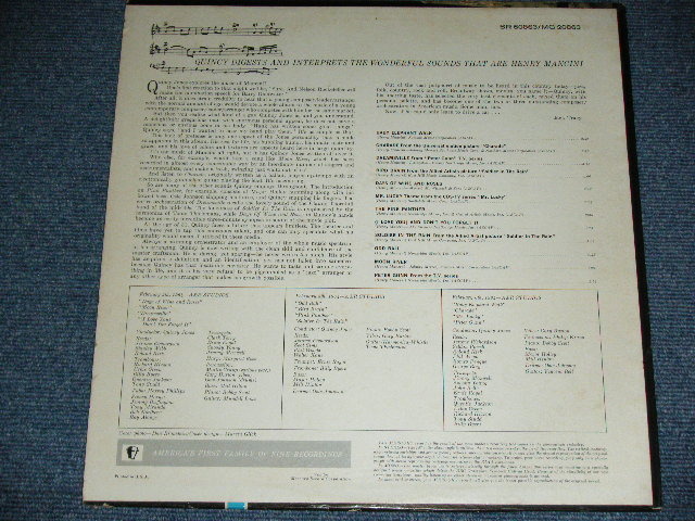 画像: QUINCY JONES - EXPLORES THE MUSIC OF HENRY MANCINI ( Ex+/Ex++ )  / 1964 US AMERICA ORIGINAL MONO Used  LP 