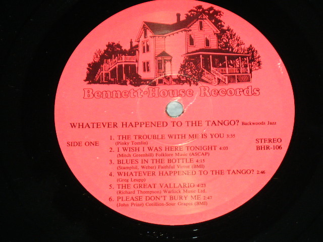 画像: BACKWOODS JAZZ - WHATEVER HAPPENED TO THE TANGO?  / 1986 US AMERICA ORIGINAL Used LP 