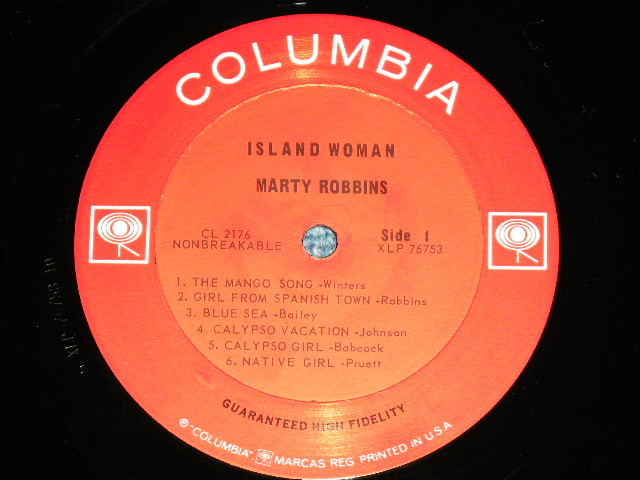画像: MARTY ROBBINS - ISLAND WOMAN ( Ex++/MINT-) / 1964 US AMERICA ORIGINAL  2 Eyes MONO Used LP 