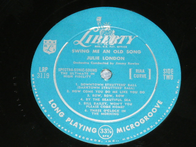 画像: JULIE LONDON -  SWING ME AN OLD SONG ( Turquoise color Label Ex+++/Ex++) / 1959 MONO 1st PRESS Turquoise Color LABEL Used LP