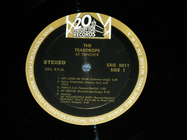 画像: TEARDROPS,The - AT THE TRINCHI'S ( Ex++/Ex+++ ) / 1963 US AMERICA ORIGINAL  STEREO Used LP 