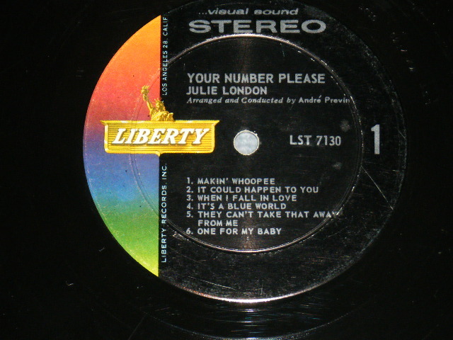 画像: JULIE LONDON - YOUR NUMBER PLEASE ...( Ex+,Ex-/Ex+ ) / 1960 US ORIGINAL STEREO LP