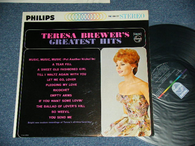 画像1: TERESA BREWER - GREATEST HITS   ( Ex+++/Ex+++) / 1962 US AMERICA ORIGINAL STEREO Used LP  
