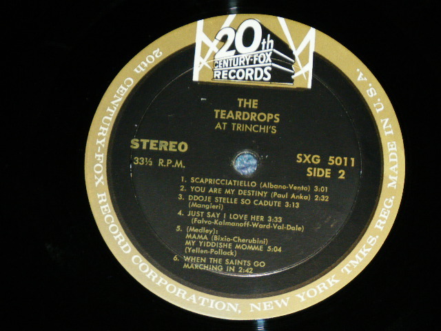 画像: TEARDROPS,The - AT THE TRINCHI'S ( Ex++/Ex+++ ) / 1963 US AMERICA ORIGINAL  STEREO Used LP 