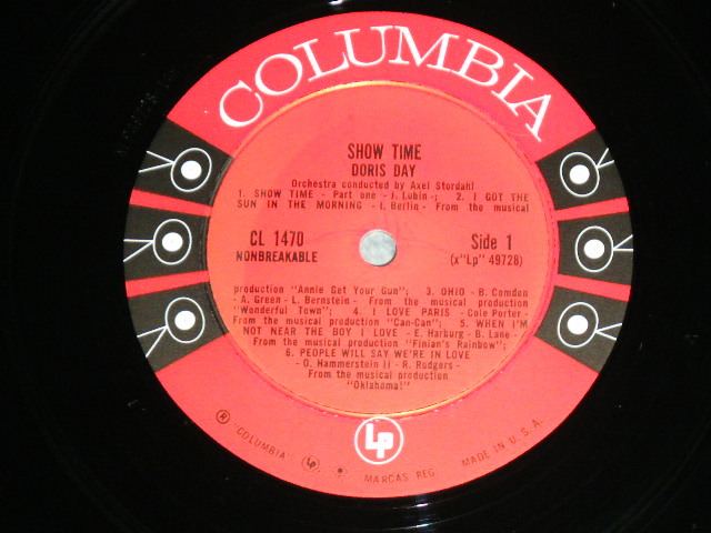 画像: DORIS DAY - SHOW TIME ( Ex+/Ex++ )   / 1960 US ORIGINAL "6 EYES Label" Mono Used LP