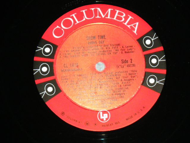 画像: DORIS DAY - SHOW TIME ( Ex+/Ex++ )   / 1960 US ORIGINAL "6 EYES Label" Mono Used LP