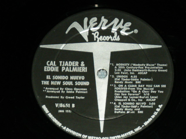 画像: CAL TJADER & EDDIE PALMIERI  - EL SONIDO NUEVO ( Ex++,Ex/Ex++ )  / 1966 US AMERICA ORIGINAL Mono LP  