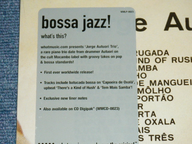 画像: JORGE AUTUORI TRIO ( BOSSA JAZZ DRUMMER ) -  VOL.1 ( Cover of POPS & BOSSA STANDARD Number ) /  UK ENGLAND Brand New SEALED LP 