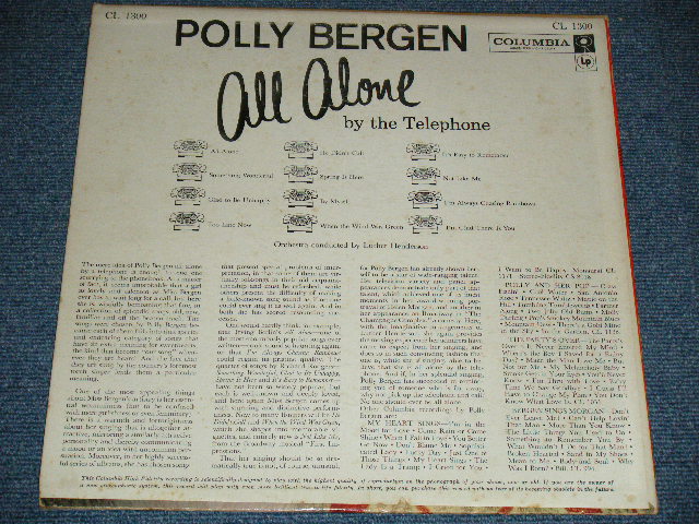 画像: POLLY BERGEN - ALL ALONE BY THE TELEPHONE (  Ex++/Ex+++ ) / 1959 US ORIGINAL 6 EYE'S LABEL MONO Used LP 