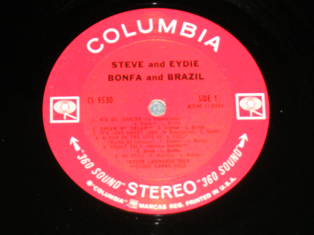 画像: STEVE LAWRENCE & EYDIE GORME - BONFA & BRAZIL / 1967 US AMERICA ORIGINAL 'PROMO STAMP' & '360 SOUND Label"　STEREO  Used LP