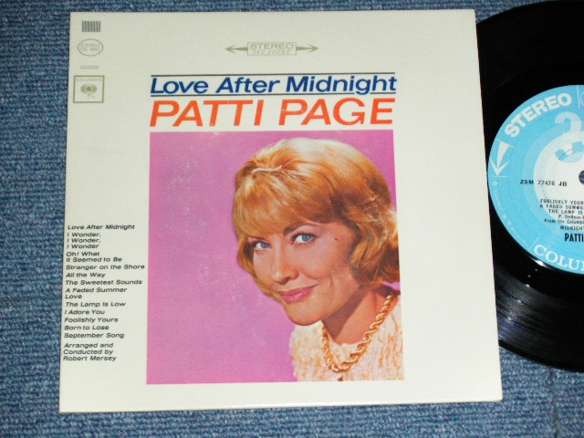 画像1: PATTI PAGE - LOVE AFTER MIDNIGHT  (Ex++/Ex,Ex++ ) / 1964 US ORIGINAL 6 TRACKS JUKEBOX EP Used 7" 33 rpm EP  
