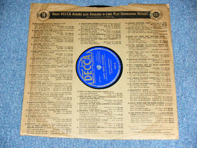 画像: LOUIS ARMSTRONG -  HEP CATS' BALL ( Vocal )  / US ORIGINAL Used 78rpm SP 