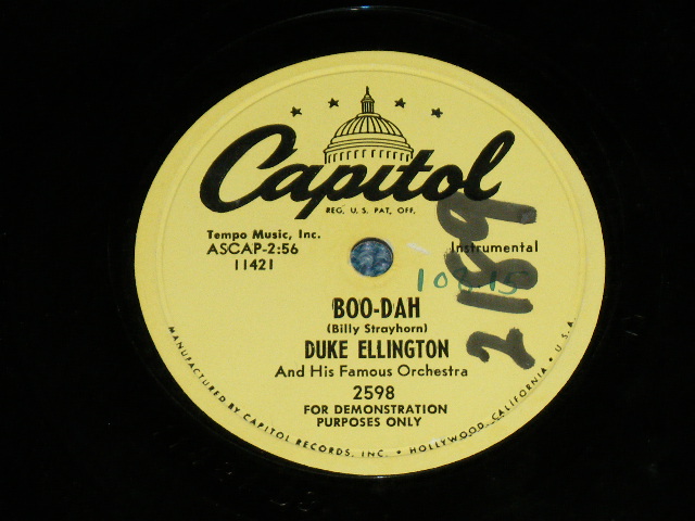 画像: DUKE ELLINGTON - GIVE ME THE RIGHT / US ORIGINAL "YELLOW Label PROMO" Used 78rpm SP 