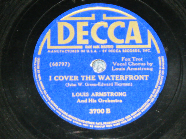 画像: LOUIS ARMSTRONG -  LONG LONG AGO ( Vocal )   / US ORIGINAL Used 78rpm SP 