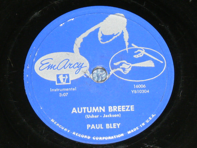 画像: PAUL BLEY - DRUM ONE  / US ORIGINAL Used 78rpm SP 