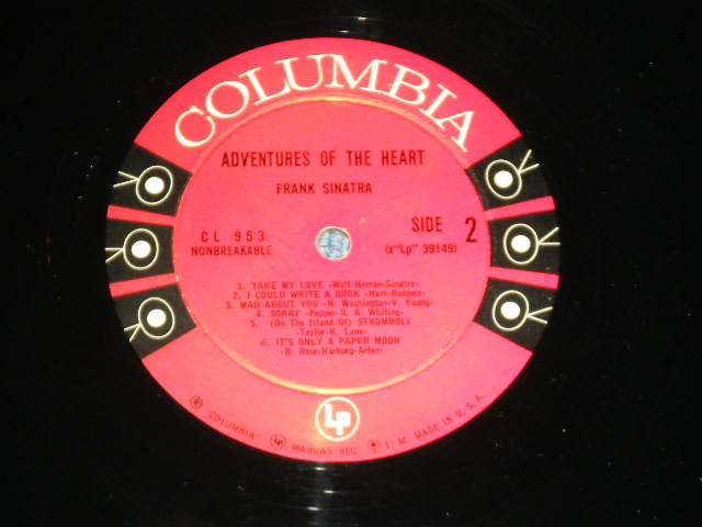 画像: FRANK SINATRA - ADVENTURES OF THE HEART ( Ex/Ex+++ )  / 1957  US AMERICA  ORIGINAL  6 EYE'S LABEL MONO Used LP 