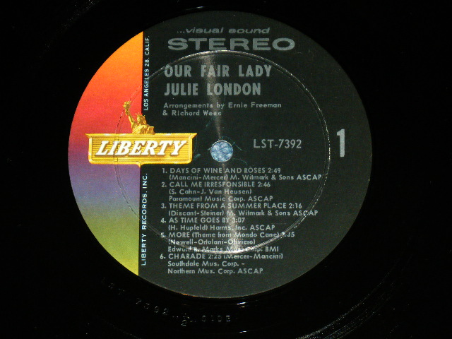 画像: JULIE LONDON - OUR FAIR LADY (MINT-/Ex+++ ) / 1965 US ORIGINAL STEREO Used LP with Outer Shrink wrap 