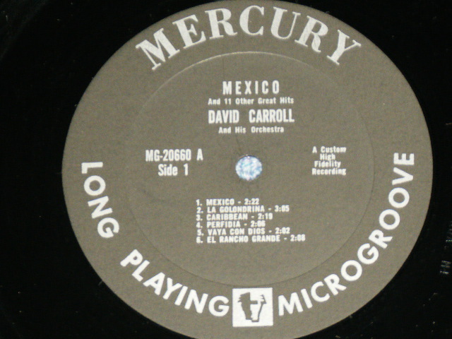 画像: DAVID CARROLL and his ORCHESTRA -  MEXICO ( Ex+++/Ex+++ )  / 1962 US AMERICA ORIGINAL MONO Used  LP 