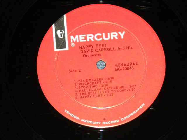 画像: DAVID CARROLL and his ORCHESTRA -  HAPPY FEET( MINT-/Ex++ )  / 1962 US AMERICA ORIGINAL MONO Used  LP 