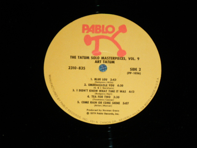 画像: ART TATUM - THE TATUM SOLO MASTERPIECES  ( Ex+/MINT-) / 1979 US ORIGINAL Used LP  