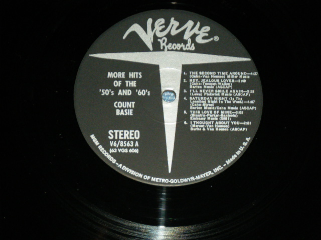 画像: COUNT BASIE - MORE HITS OF THE '50's AND '60's ( Ex++/Ex+++ Looks: MINT- )/ 1963 US AMERICA  ORIGINAL  STEREO Used  LP 