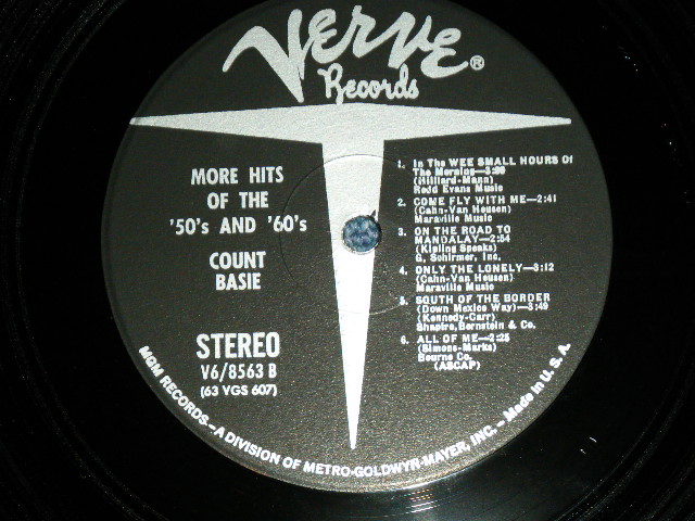 画像: COUNT BASIE - MORE HITS OF THE '50's AND '60's ( Ex++/Ex+++ Looks: MINT- )/ 1963 US AMERICA  ORIGINAL  STEREO Used  LP 