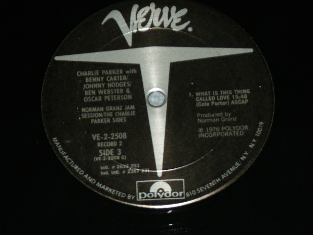 画像: NORMAN GRANZ JAM SESSION - THE CHARLIE PARKER SIDE  ( Ex++/MINT- ) / 1976 US AMERICA  ORIGINAL  Used 2- LP's 