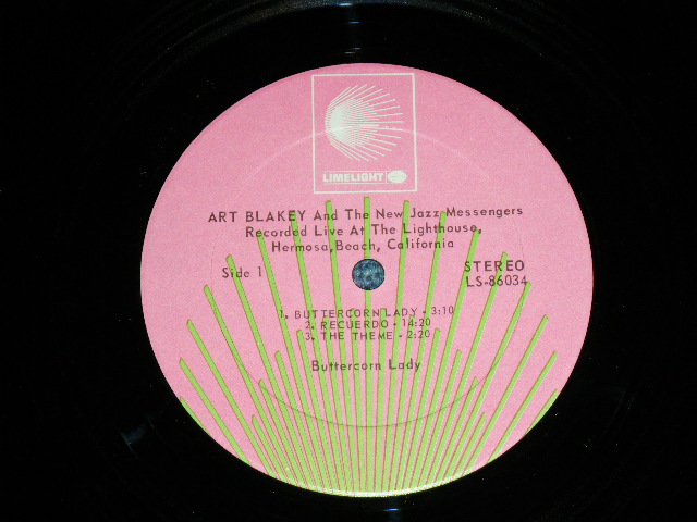 画像: ART BLAKEY & THE NEW JAZZ MESSENGERS - BUTTERCORN LADY / 1966 US AMERICA  ORIGINAL STEREO Used LP