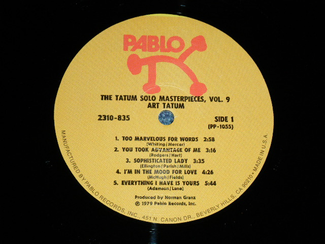 画像: ART TATUM - THE TATUM SOLO MASTERPIECES  ( Ex+/MINT-) / 1979 US ORIGINAL Used LP  