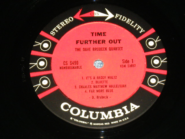 画像: DAVE BRUBECK QUARTET -  TIME FURTHER OUT  ( Ex/MINT- ) / 1961 US ORIGINAL 6 EYES Label STEREO Used LP 