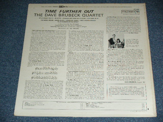画像: DAVE BRUBECK QUARTET -  TIME FURTHER OUT  ( Ex/MINT- ) / 1961 US ORIGINAL 6 EYES Label STEREO Used LP 