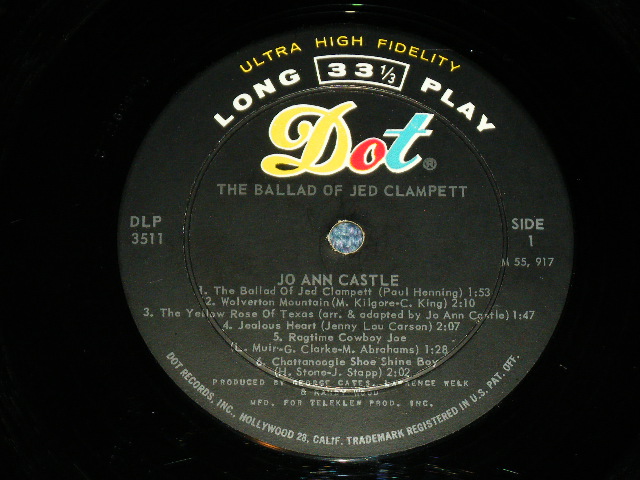 画像: JO ANN CASTLE - THE BALLAD OF JED CLAMPETT ( HONKY TONK PIANO )  /  1963 US AMERICA ORIGINAL MONO Used LP