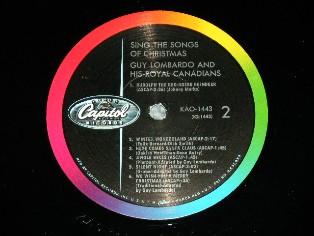 画像: GUY LOMBARDO and The ROYAL CANADIANS - SING THE SONGS OF CHRISTMAS with /  1960 US AMERICA ORIGINAL  "CAPITOL LOGO on LEFT" Label MONO Used LP