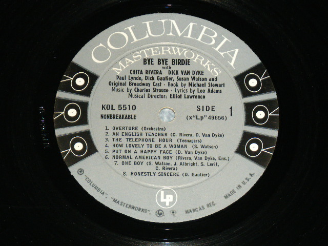 画像: Original Broadway Cast - BYE BYE BIRDIE /  1960 US AMERICA ORIGINAL "6 YEYS" Label MONO Used LP