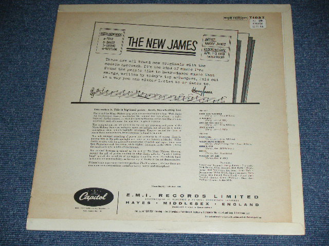 画像: HARRY JAMES - THE NEW JAMES  /  1960 UK ENGLAND 2nd PRESS "BLACK with RAINBOW CAPITOL LOGO on LEFT" Label MONO MONO  Used LP