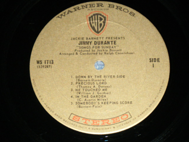 画像: JIMMY DURANTE - SINGING SONGS FOR SUNDAY   / 1967 US AMERICA ORIGINAL Stereo Used LP  