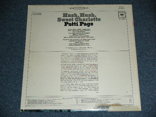 画像: PATTI PAGE - HUSH, HUSH, SWEET CHARIOTTE ( Ex+/Ex++ ) /1965 US ORIGINAL 2nd Press "360 SOUND on BLACK Color" Label  MONO Used LP 