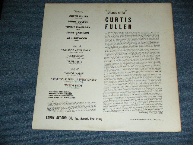 画像: CURTIS FULLER'S QUINTET With - BLUES ETTE (Ex++/Ex+++) /  1967 Version US AMERICA REISSUE 3rd Press "MARLOON Label" STEREO Used  LP  