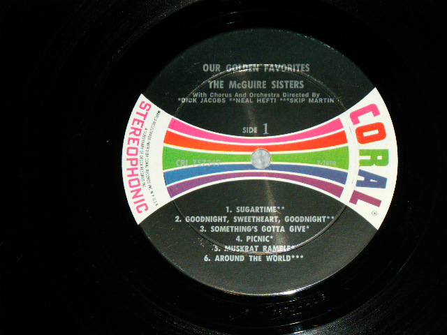 画像: THE McGUIRE SISTERS - OUR GOLDEN FAVORITES ( Ex+/Ex++ )  / 1960  US ORIGINAL STEREO Used LP