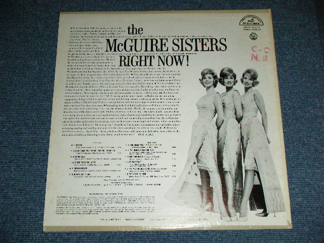 画像: THE McGUIRE SISTERS - RIGHT NOW! ( Ex++/MINT- )/ 1966 US AMERICA ORIGINAL MONO LP